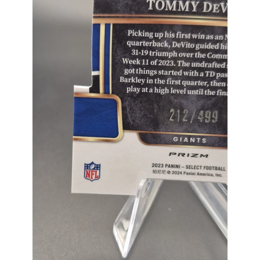 2023 Panini Select Tommy DeVito #73 Rookie Concourse Die-Cut Orange /499 Giants